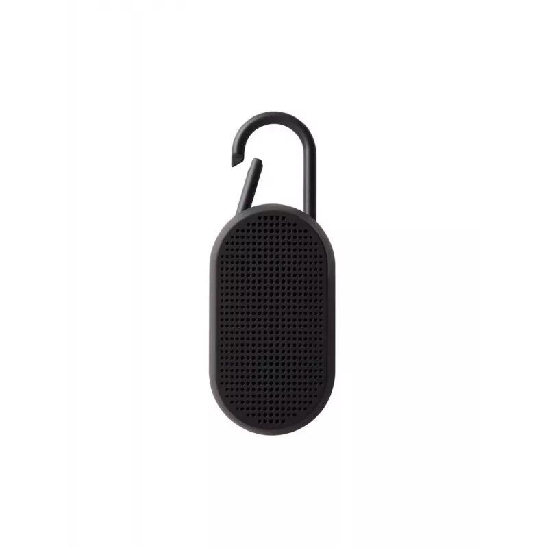 Lexon Mino T altoparlante Bluetooth portatile con base di ricarica e moschettone, nero