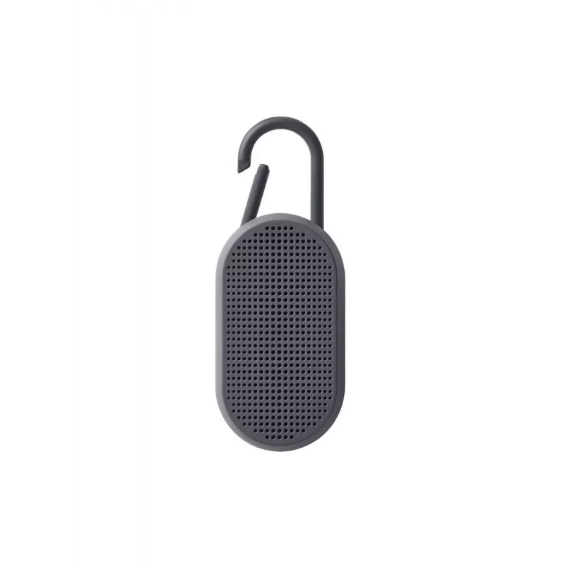 Lexon Mino T speaker impermeabile con base e moschettone grigio LA124G