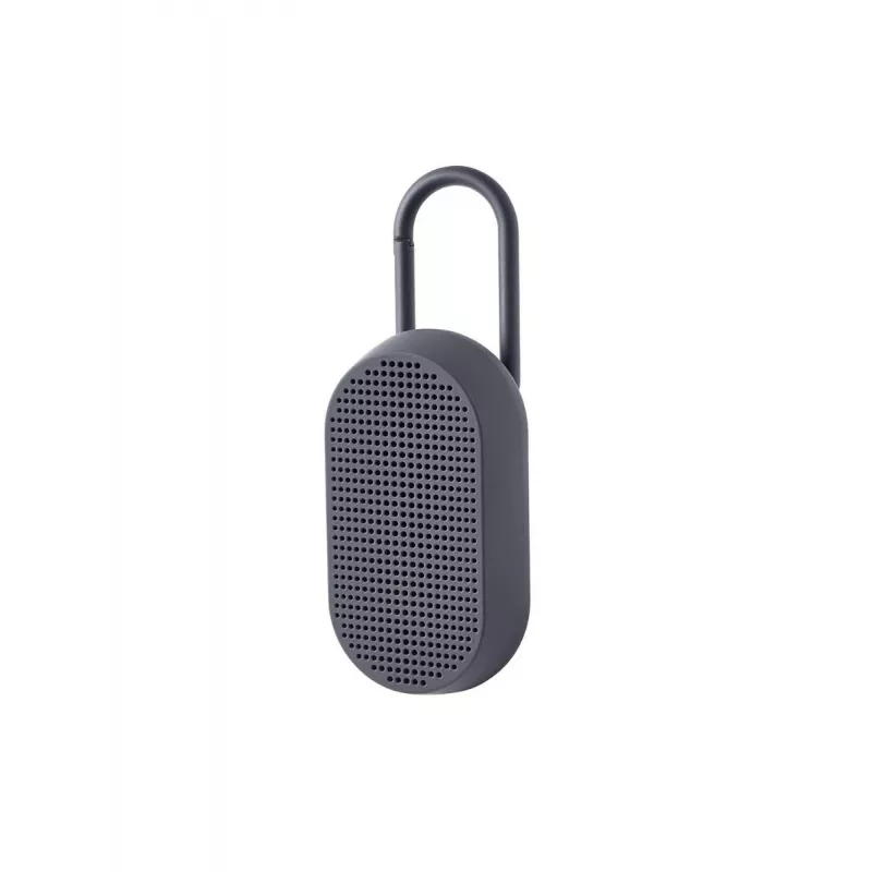 Lexon Mino T speaker impermeabile con base e moschettone grigio LA124G