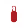 Lexon Mino T speaker Bluetooth portatile con base e moschettone, rosso