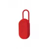Lexon Mino T speaker Bluetooth portatile con base e moschettone, rosso
