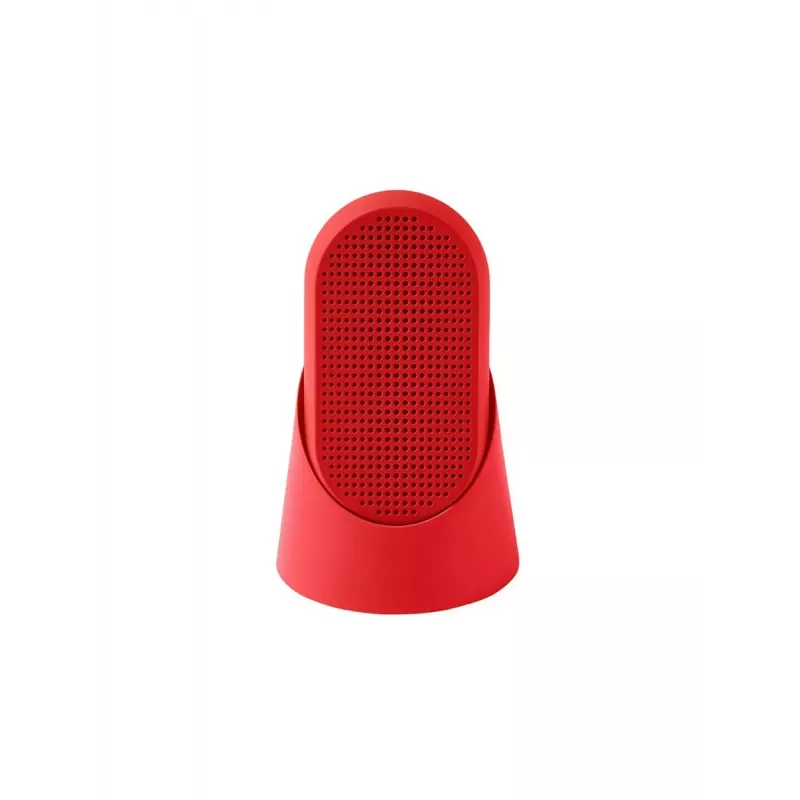 Lexon Mino T speaker Bluetooth portatile con base e moschettone, rosso