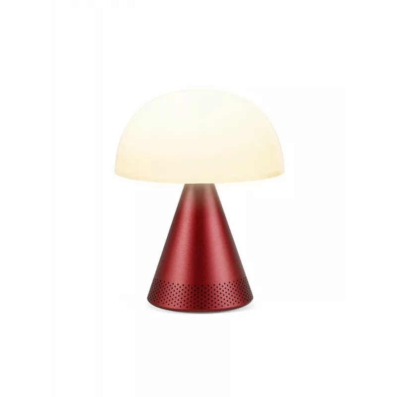 Lexon Mina Audio L lampada LED con speaker Bluetooth rosso scuro LH76DR