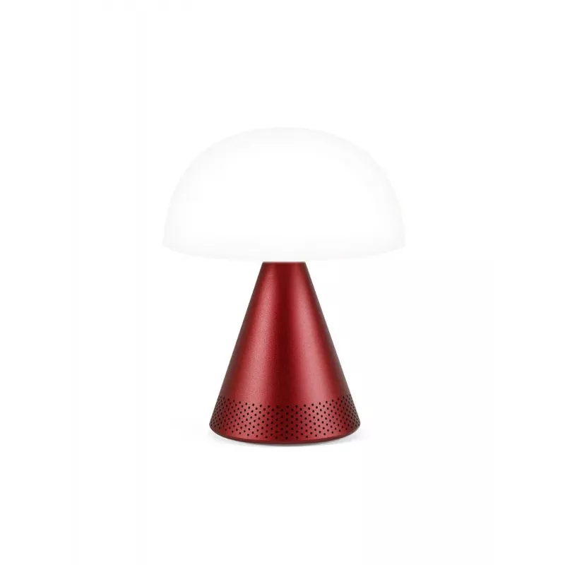 Lexon Mina Audio L lampada LED con speaker Bluetooth rosso scuro LH76DR