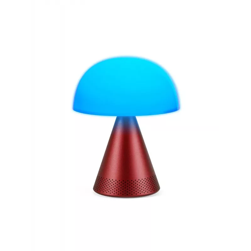 Lexon Mina Audio L lampada LED con speaker Bluetooth rosso scuro LH76DR