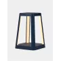 LEXON Lantern Lampada LED portatile con ricarica wireless Qi blu scuro LH94DB