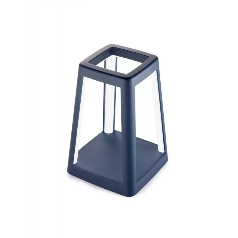 LEXON Lantern Lampada LED portatile con ricarica wireless Qi blu scuro LH94DB