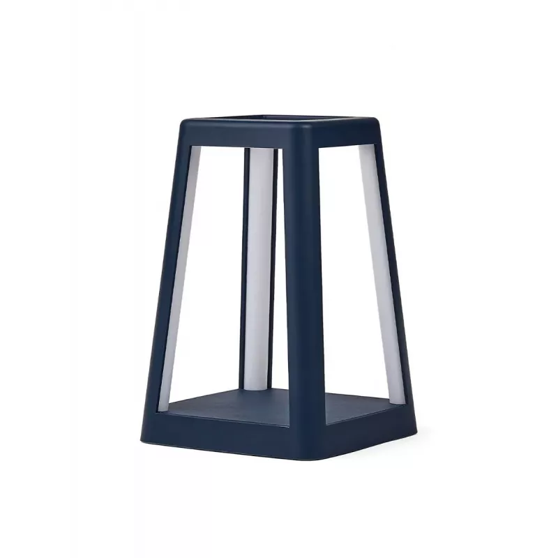 LEXON Lantern Lampada LED portatile con ricarica wireless Qi blu scuro LH94DB