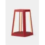 Lexon Lantern Lampada LED con caricabatterie wireless rosso scuro LH94DR