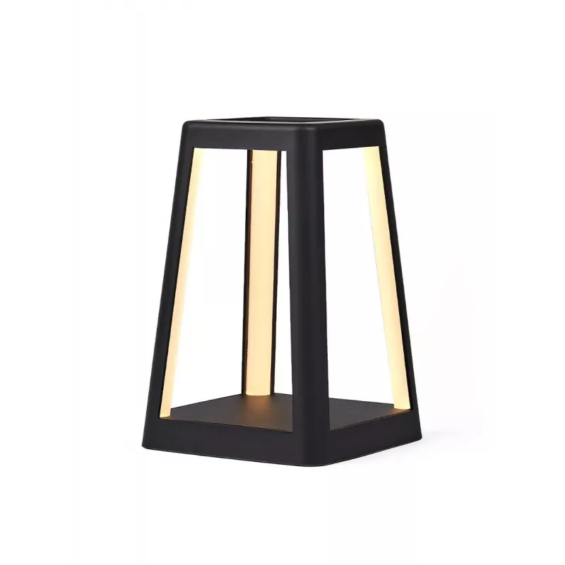 LEXON Lantern Lampada LED con caricabatterie wireless nero LH94N
