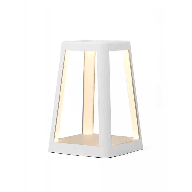 Lexon Lantern Lampada LED con caricabatterie wireless bianco LH94W