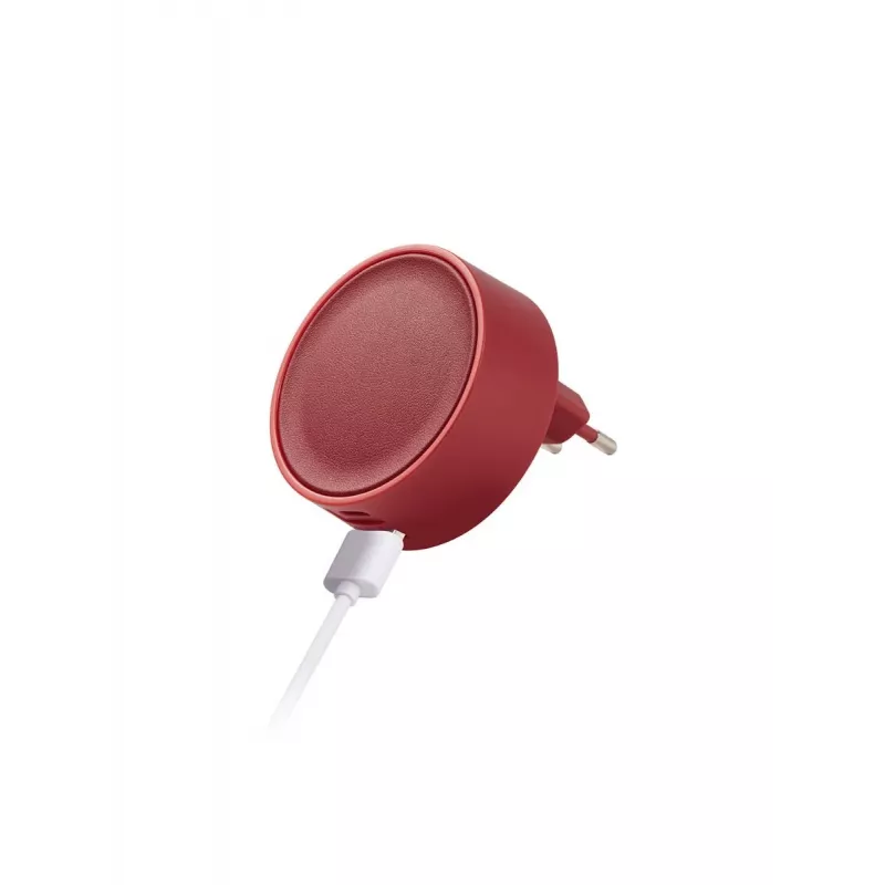 LEXON Poweron Caricabatterie da parete 30W USB-C/USB-A rosso LL152R