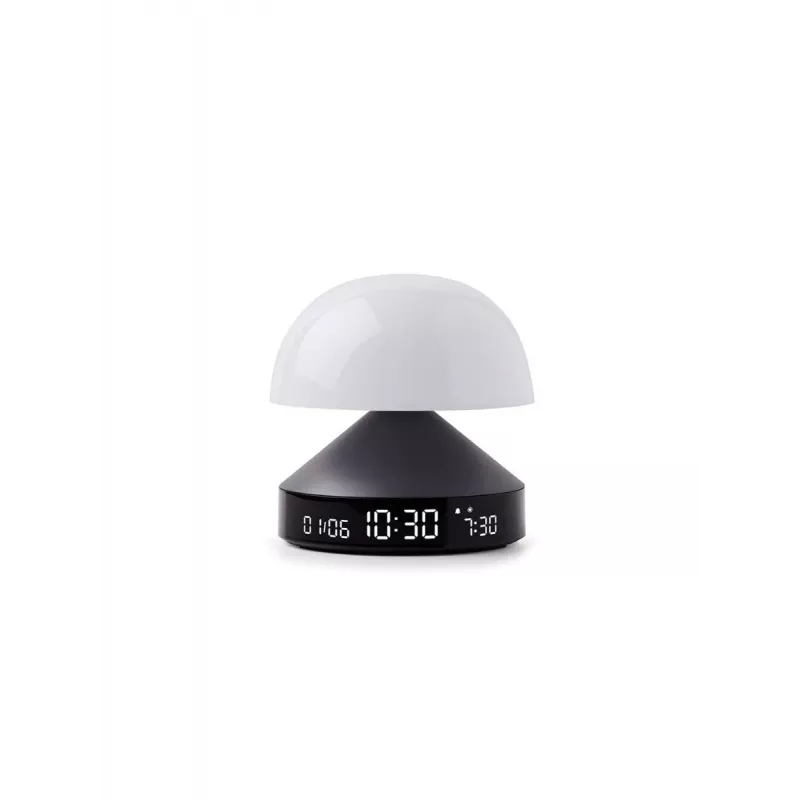 Lexon Mina Sunrise Sveglia con lampada gun metal / grigio scuro LR153MX