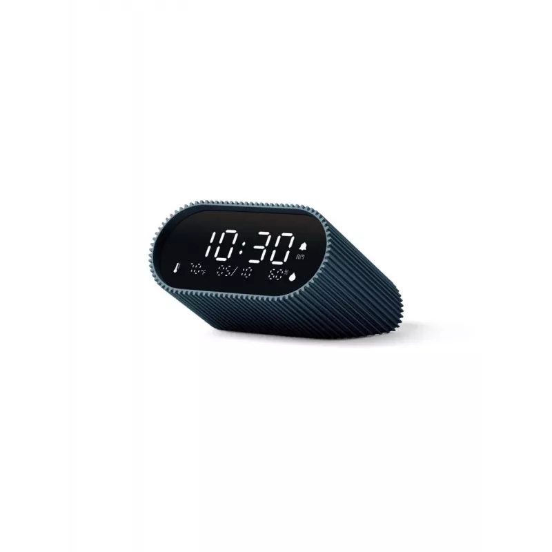 Lexon Ray Clock Sveglia digitale con sensore di temperatura e umidità blu oceano LR155OB3