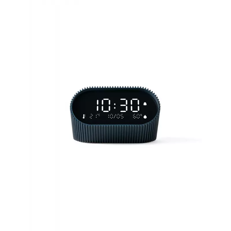 Lexon Ray Clock Sveglia digitale con sensore di temperatura e umidità blu oceano LR155OB3