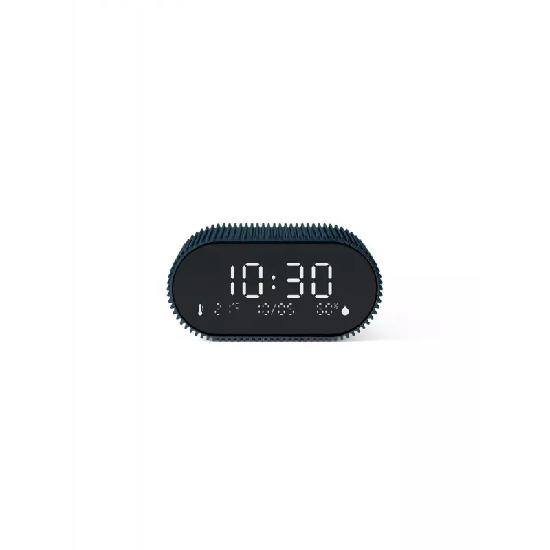 Lexon Ray Clock Sveglia digitale con sensore di temperatura e umidità blu oceano LR155OB3