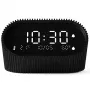 Lexon Ray Clock Sveglia con sensore di temperatura e umidità nero