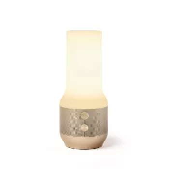 LEXON Terrace+ Lampada LED 3-in-1 altoparlante Bluetooth powerbank 2000 mAh oro LA134D