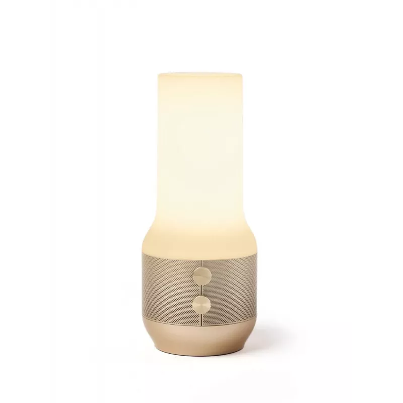 LEXON Terrace+ Lampada LED 3-in-1 altoparlante Bluetooth powerbank 2000 mAh oro LA134D