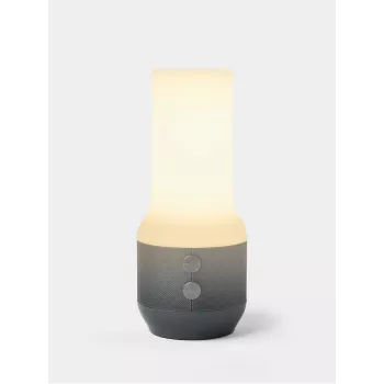 LEXON Terrace+ Lampada LED 3-in-1 con altoparlante Bluetooth e powerbank grigio scuro/gunmetal LA134X