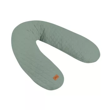 Beaba Big Flopsy Cuscino per Allattamento e Gravidanza Fleur de Coton Verde Salvia