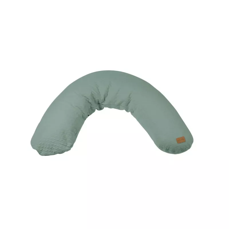 Beaba Big Flopsy cuscino per allattamento e gravidanza Fleur de Coton verde salvia