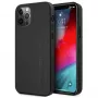 AMG Hardcase Custodia in pelle con stampa a caldo per Apple iPhone 12 Pro Max 6,7 pollici nero