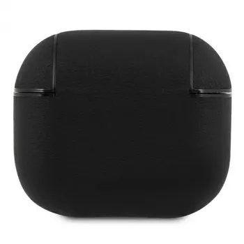 BMW BMA3SSLBK custodia AirPods 3 nera in pelle vera con logo argento
