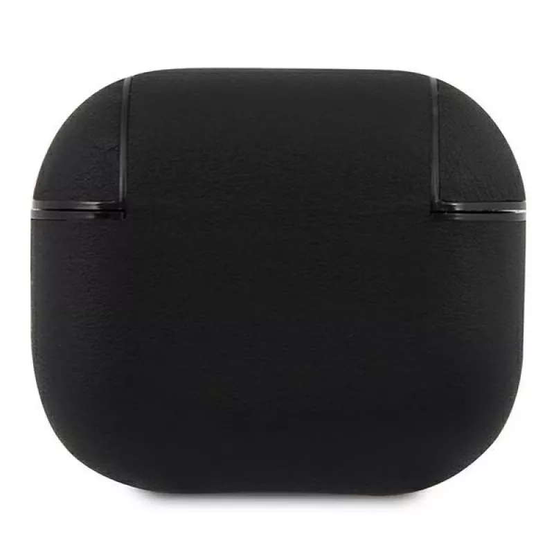 BMW BMA3SSLBK AirPods 3 custodia nera in vera pelle logo argento