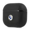 BMW BMA3SSLBK AirPods 3 custodia nera in vera pelle logo argento