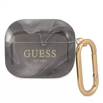 Guess GUA3UNMK cover AirPods 3 nera Marble Collection