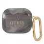 Guess GUA3UNMK cover AirPods 3 nera Marble Collection
