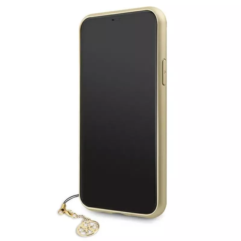 Guess GUHCN61GF4GGR iPhone 11 6,1 inch custodia rigida 4G Charms Collection - grigio