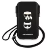 Karl Lagerfeld Ikonik Karl & Choupette Head Custodia rigida per iPhone 12 / 12 Pro 6,1 pollici - nero