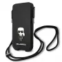 Karl Lagerfeld Saffiano Ikonik Karl Custodia rigida per iPhone 12/12 Pro 6,1 pollici - nero