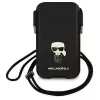 Karl Lagerfeld Saffiano Ikonik Karl Custodia rigida per iPhone 12/12 Pro 6,1 pollici - nero