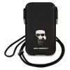 Karl Lagerfeld Saffiano Ikonik Hard Case per Apple iPhone 12 Pro Max, nero