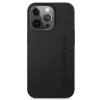 AMG AMHCP13LDOLBK Custodia rigida per iPhone 13 Pro in pelle con stampa a caldo nero