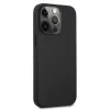 AMG AMHCP13LDOLBK Custodia rigida per iPhone 13 Pro in pelle con stampa a caldo nero