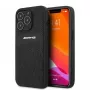 AMG AMHCP13LOSDBK iPhone 13 Pro hardcase in pelle Curved Lines nero