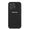 AMG AMHCP13LOSDBK iPhone 13 Pro hardcase in pelle Curved Lines nero