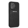 AMG AMHCP13LOSDBK iPhone 13 Pro hardcase in pelle Curved Lines nero