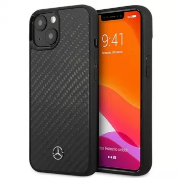 MERCEDES-BENZ MEHCP13SRCABK Dynamic Line Custodia rigida per Apple iPhone 13 Mini 5,4 pollici - nero carbonio