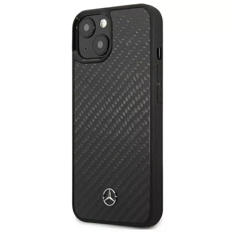 MERCEDES-BENZ MEHCP13SRCABK Dynamic Line Custodia rigida per Apple iPhone 13 Mini 5,4 pollici - nero carbonio