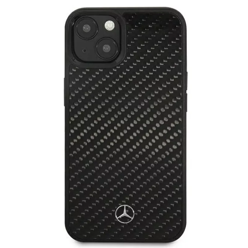 MERCEDES-BENZ MEHCP13SRCABK Dynamic Line Custodia rigida per Apple iPhone 13 Mini 5,4 pollici - nero carbonio