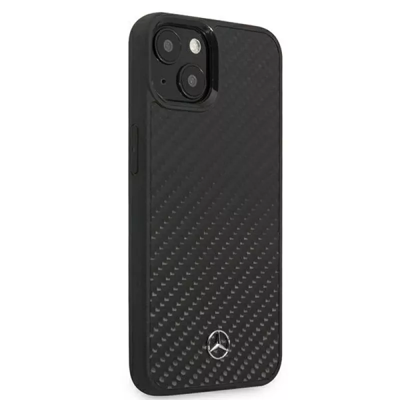 MERCEDES-BENZ MEHCP13SRCABK Dynamic Line Custodia rigida per Apple iPhone 13 Mini 5,4 pollici - nero carbonio