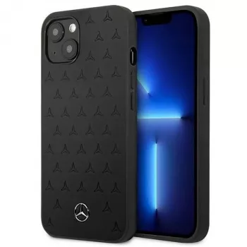 Mercedes-Benz iPhone 13 Mini hardcase in pelle Stars Pattern nero