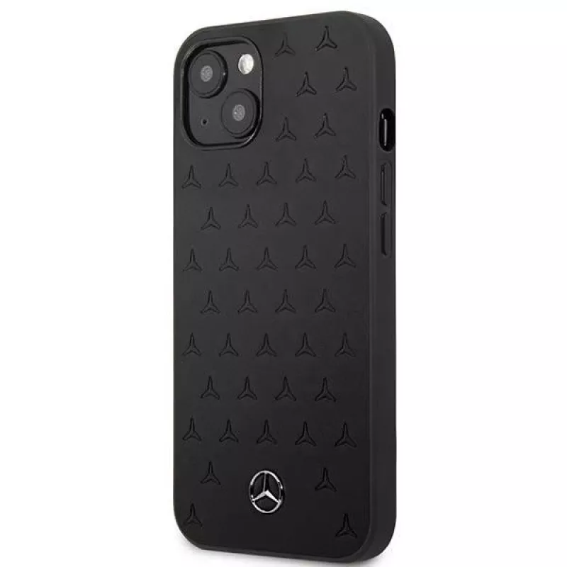 Mercedes-Benz iPhone 13 Mini hardcase in pelle Stars Pattern nero