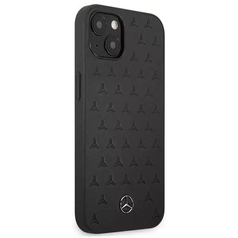 Mercedes-Benz iPhone 13 Mini hardcase in pelle Stars Pattern nero