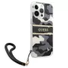 Guess GUHCP13XKCABBK Custodia rigida per iPhone 13 Pro Max Camo Strap Collection nero